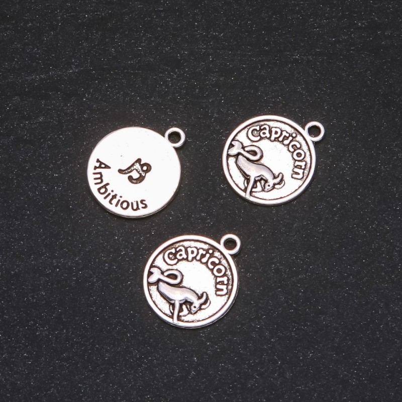 Přívěšek Zvěrokruh Kozoroh, průměr 17 mm, balení 20 g ± 12 ks