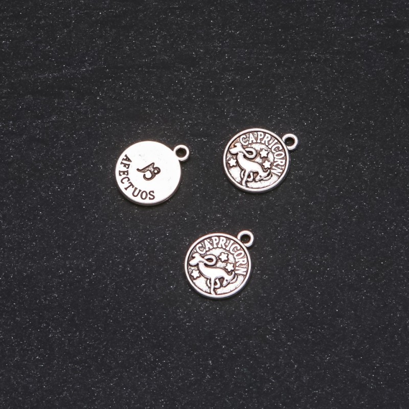 Přívěšek Zodiak Kozoroh, průměr 12 mm, balení 20 g ± 19 ks