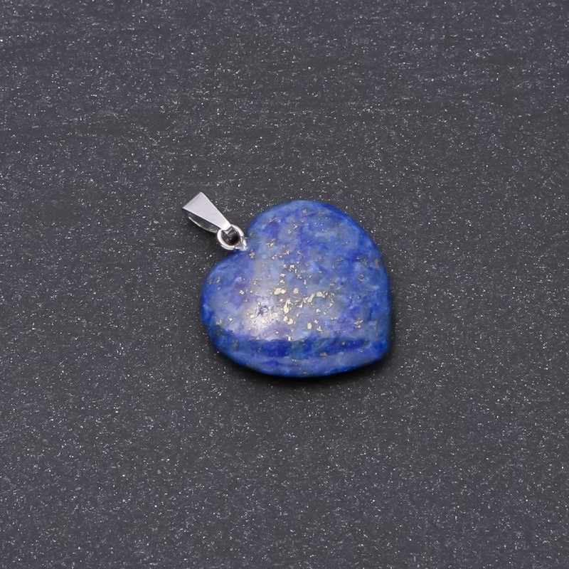 Přívěsek Srdce z přírodního lazuritu 19×19×26 mm