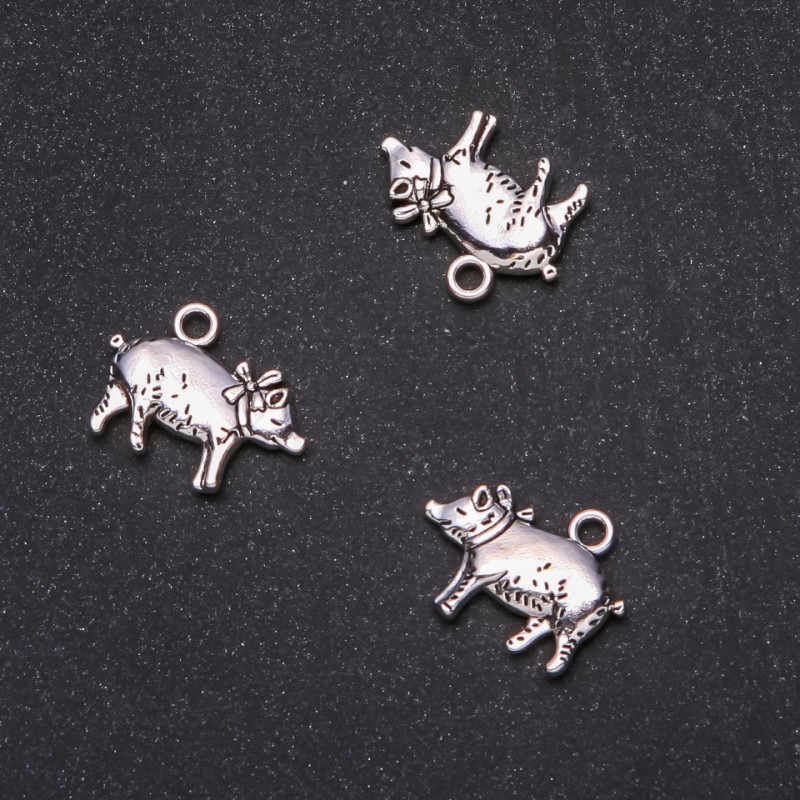 Přívěšek Prasátko 20×16 mm, balení 20 g, ± 8 ks