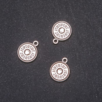 Přívěšek „Mince s dlaní“ 15×18 mm