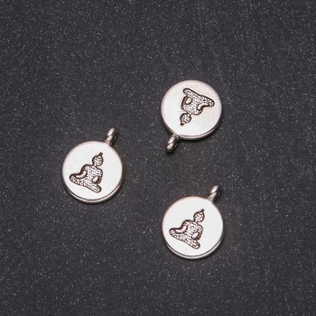 Přívěšek Buddha 15×19 mm, balení 20 g ± 11 ks