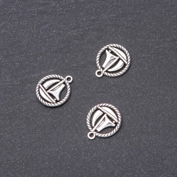 Přívěsek 'Loďka' 15×18 mm, balení 20 g ± 14 ks