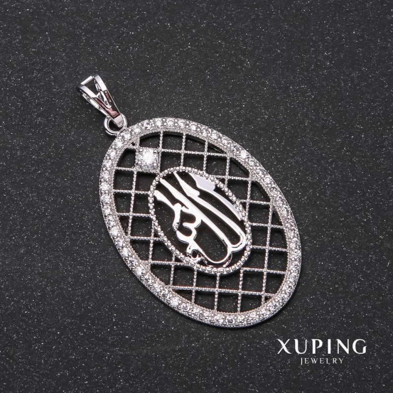 Přívěsek Xuping Sura 45×40×27 mm rhodiovaný s bílými krystaly