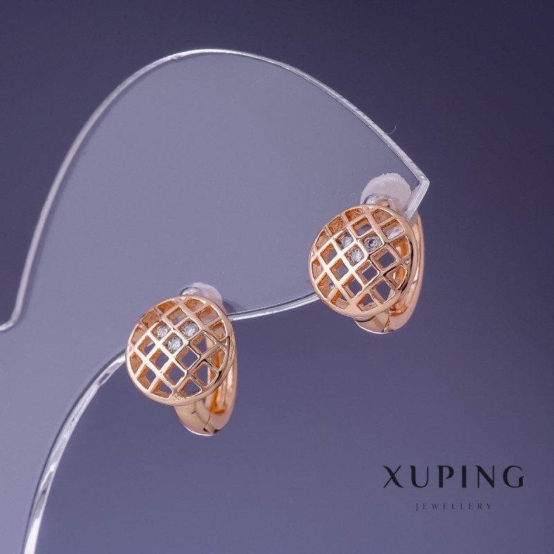 Náušnice Xuping 10 mm pozlacené 18K