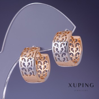 Náušnice Xuping 12×3 mm «pozlacení 18K»
