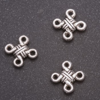 Konektor bižuterní, průměr 10×12 mm, balení 20 g ± 28 ks