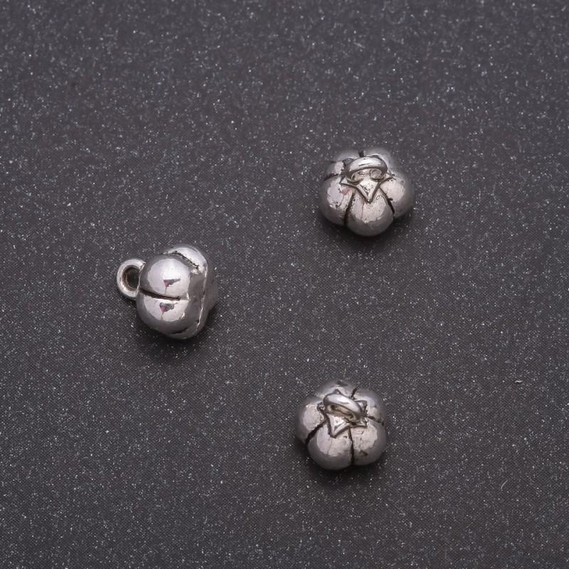 Bižuterní přívěsek Dýně, průměr 8×9 mm, díra Ø 1,6 mm, balení 20 g ± 16 ks