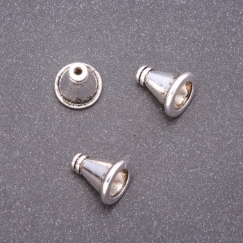 Koncovka pro šperky, rozměr 11×10 mm, vnitřní otvor 5×5 mm, balení 20 g ± 16 ks