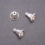 Koncovka pro šperky, rozměr 11×10 mm, vnitřní otvor 5×5 mm, balení 20 g ± 16 ks