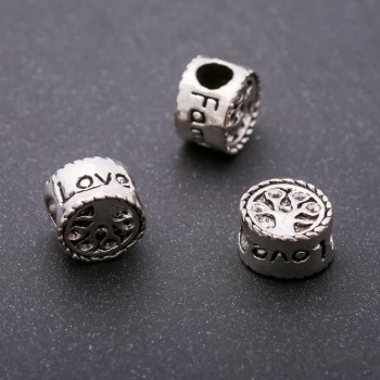 Pandora dřevěná korálka – vložka, průměr 11×8 mm, vnitřní průměr 5 mm, balení 20 g ± 5 ks