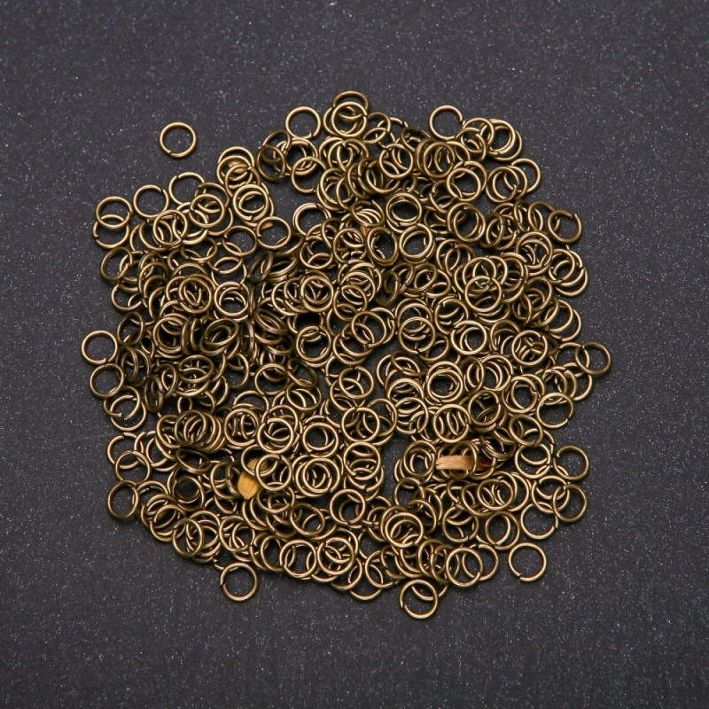 Spojovací kroužek, průměr 3 mm, balení 20 g, bronzová barva