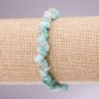 Náramek z amazonitu – drobné kousky na gumičce, průměr 5–8 mm, délka 18 cm