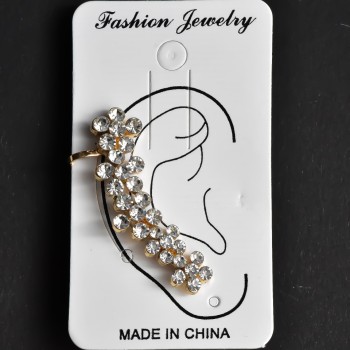 Kaf na ucho, délka 40 mm, žlutý kov