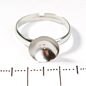 Cena za balení / 10 ks. Kulatá základna pod prsteny o průměru 10 mm
