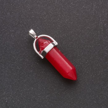 Přívěšek ve tvaru šestiúhelníku ze syntetického turmalínu