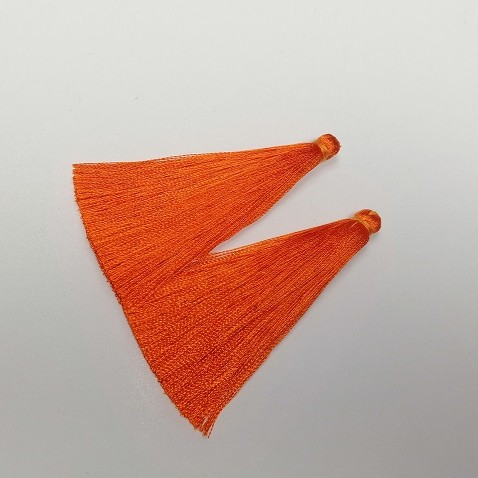 Základ pro ruční tvorbu – Štětka „Oranžová“, délka 7 cm, průměr 7 mm, pár