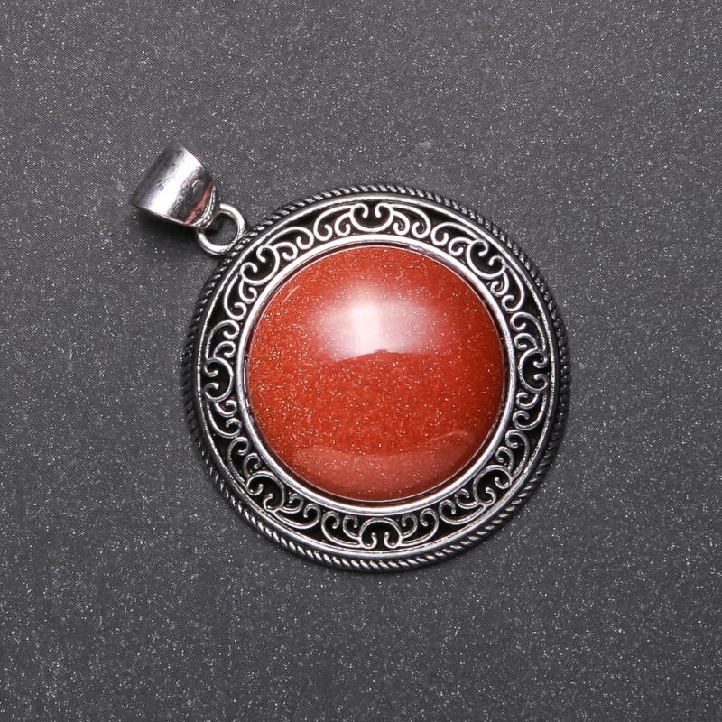 Přívěšek „Tian-Šan“ 38 × 52 mm aventurín Zlatý písek