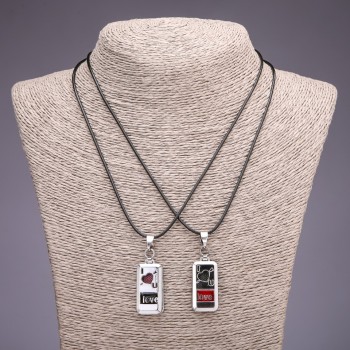 Přívěsek přátelství Srdce, průměr 15×32 mm, délka 45–48 cm