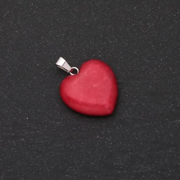 Přívěsek «Srdce» z turmalínu 28×19×19 mm (+-)