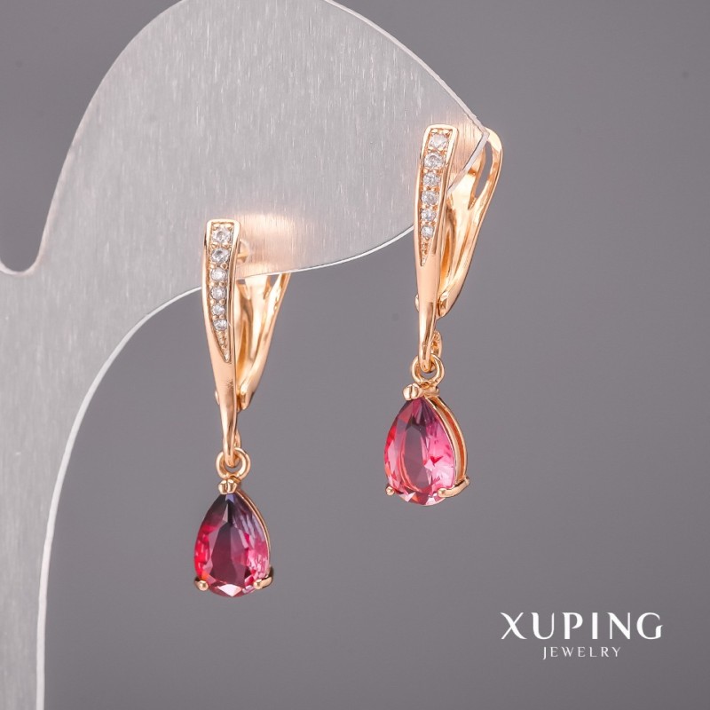 Náušnice Xuping chameleon 6×30 mm Pozlacení 18K