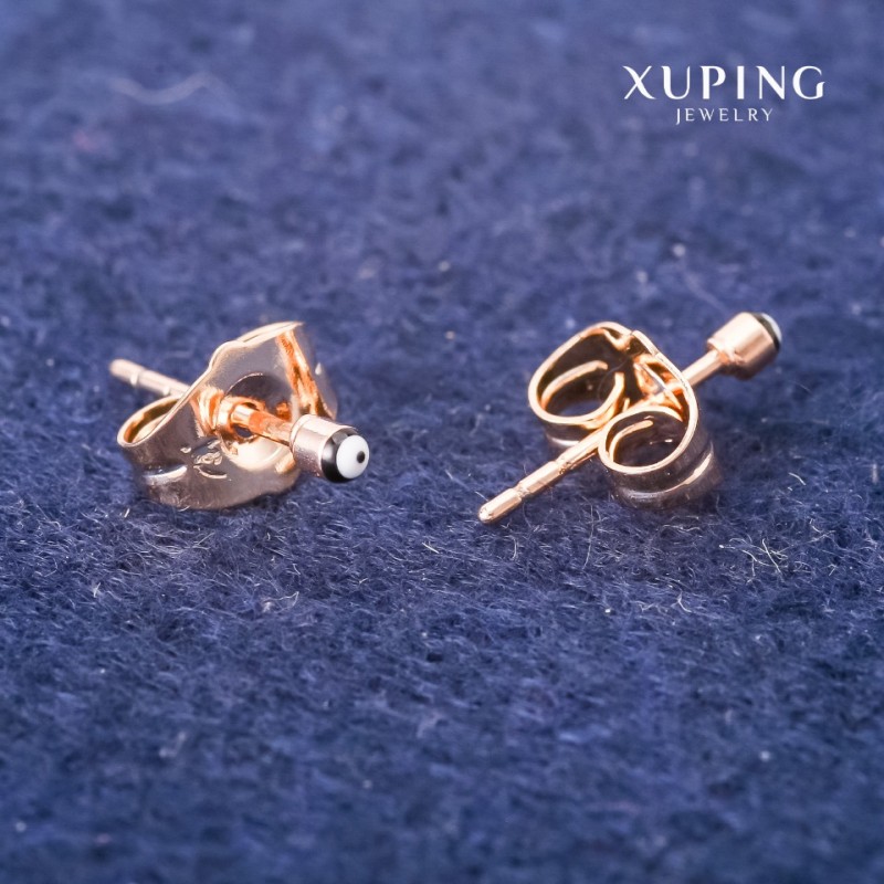 Náušnice Xuping «Oko» 2 mm pozlacené 18K