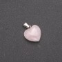 Přívěšek ve tvaru srdce z růžového křemene 15×15×23 mm