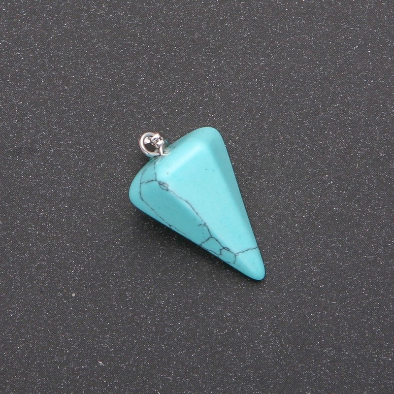 Přívěšek „Kyvadlo“ ze zeleného tyrkysu 14×22×30 mm ±