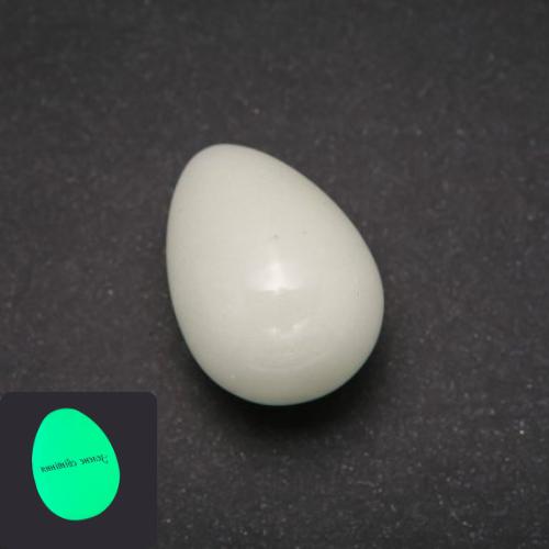 Vajíčko suvenýr z přírodního onyxu se zeleným světlem, rozměr 35×25 mm ±