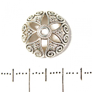 Капелюшок для намистин, діаметр 15мм фас. 20гр. + -21шт