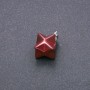 Přívěšek «Merkaba» z červeného jaspisu 10×10 mm