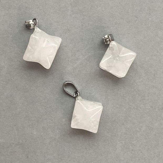 Přívěsek Merkaba z horského křišťálu 10×10 mm