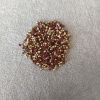 Štrasové kamínky hnědé barvy, průměr 3,5 mm (±), balení 4 g (±)