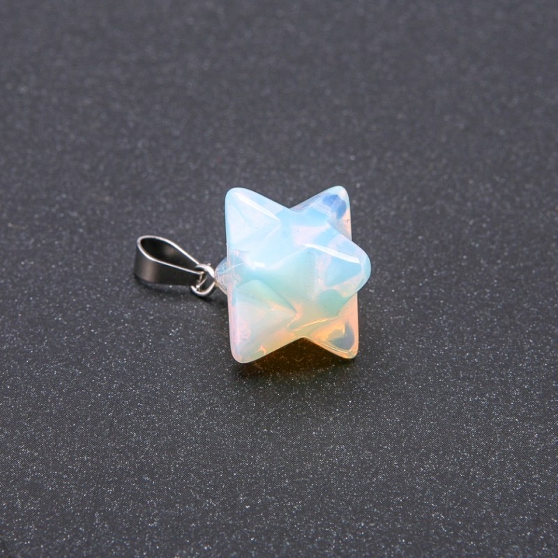Přívěšek «Merkaba» z měsíčního kamene 10×10 mm