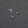 Kabošon ze Sněhového obsidiánu 'Slzy Apačů' 8×5 mm