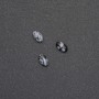 Kabošon ze Sněhového obsidiánu 'Slzy Apačů' 8×5 mm