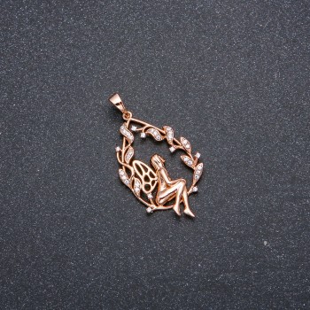 Přívěsek Xuping pozlacený 18k se bílými štrasami 37 × 31 × 20 mm +