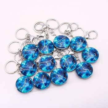 Брелоки Зодіак світлонакопичувальні, набір 12 шт. ціна за упаковку, довжина 10см