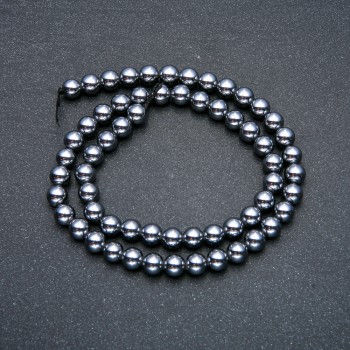 Korálky na niti Terahertz – hladká kulička, průměr cca 8 mm, délka 39 cm