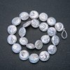 Nitka barokních perel, průměr 16 mm, délka 42 cm ± s benzínovým odleskem