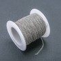 Příslušenství – cívkový řetízek pro bižuterii, tloušťka 1,2 mm, délka 18 m, nerezová ocel