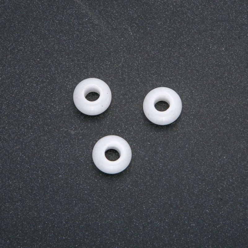 Korálka Pandora z přírodního křemene 14×7 mm, průměr dírky 5,5 mm+