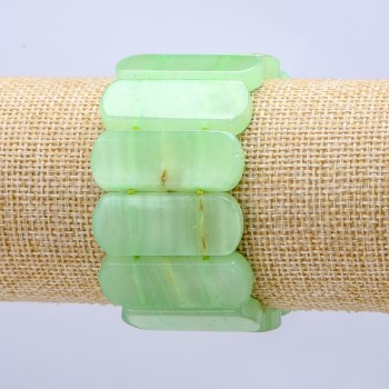 Браслет на резинці Онікс (прес. ) гладка ланка 33х13мм+