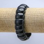 Náramek z aventurínu na gumičce, hladké články 20×12 mm+