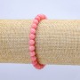 Náramek na gumičce z turmalínu – hladké kuličky, průměr 6 mm ±, délka 18 cm