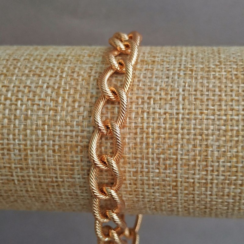 Náramek Xuping s pozlacením 18K, délka 19 cm, tloušťka 8,5 mm+