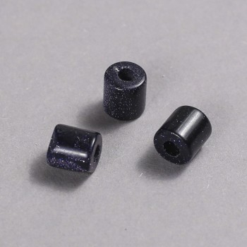 Korálek Pandora Aventurín Modrý písek Noční Káhira 9x9 mm, průměr dírky 3,5 mm +