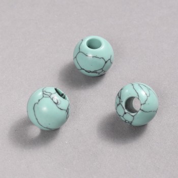 Pandora korálek tyrkysový 16×14 mm, díra 5,5 mm