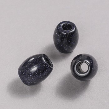 Korálek Pandora z avanturínu „Modrý písek“ – Noční Káhira, 16,5 × 15,5 mm, otvor 5,5 mm