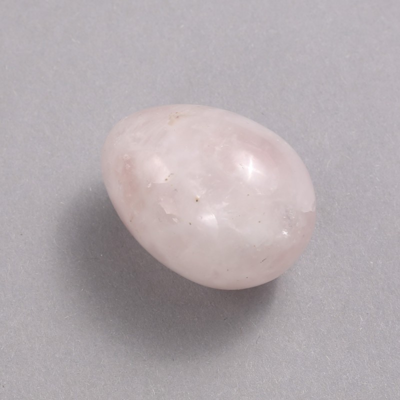 Suvenýrové vejce z růžového křemene, průměr 40×30 mm